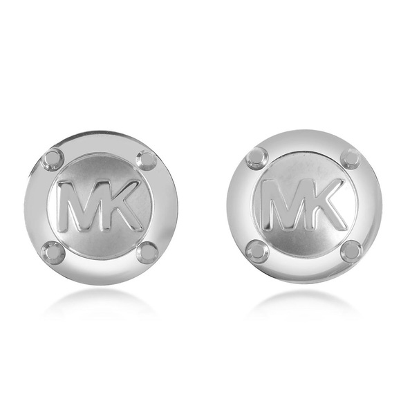 Michael Kors Silver Stud Mk Logo Stud 